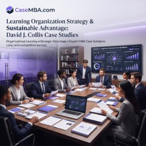Learning Organization Approach & Sustainable Benefit: Teacher David J. Collis Circumstances Studies